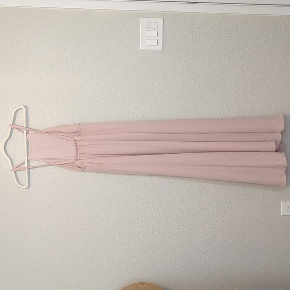 Show Me Your MuMu Amanda blush sleeveless backless halter maxi dress - Picture 9 of 11